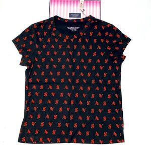 🔥VICTORIA SECRET LOGO T-SHIRT SZ XS NEW